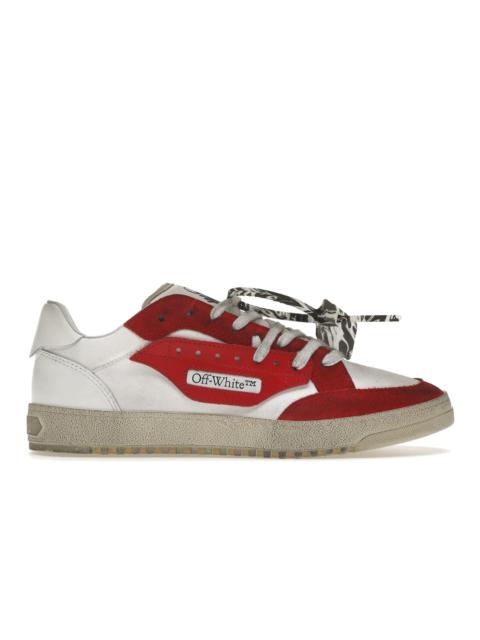 OFF-WHITE Vulcanized 5.0 Low Top White Red