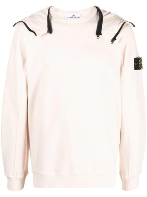 logo-patch long-sleeve hoodie