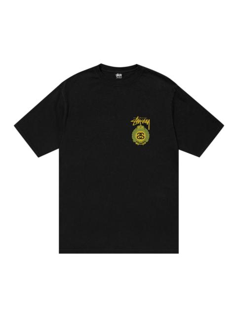 Stussy Crown Wreath Pigment Dyed Tee 'Black'