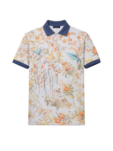Polo shirt with floral print