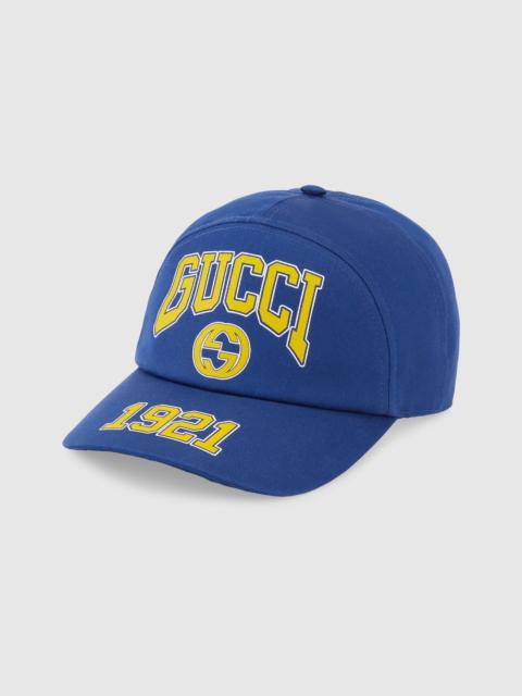 Gucci print cotton baseball hat