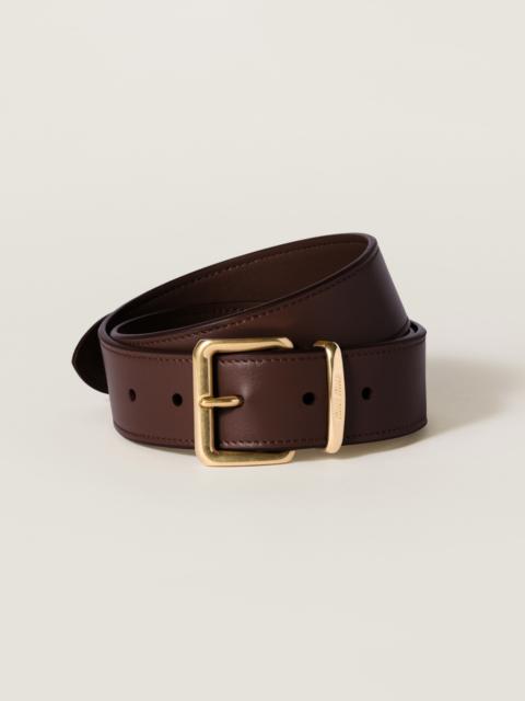 Leather belt