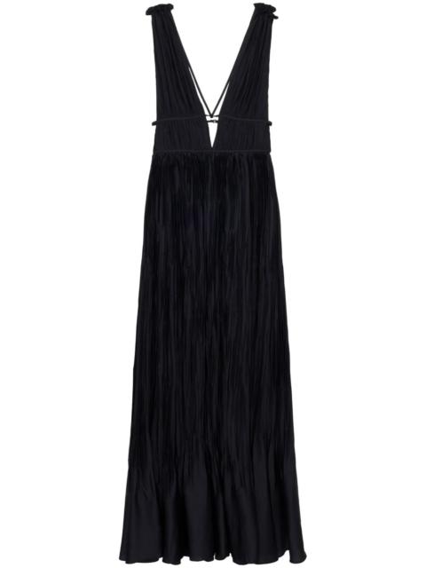 Ostara pleated gown