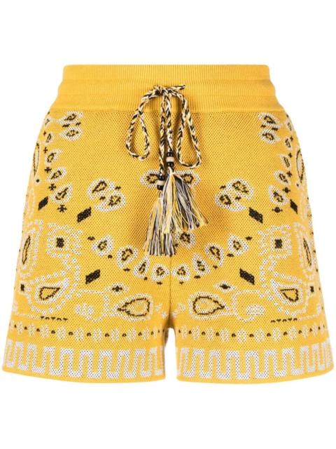 pique bandana-print shorts