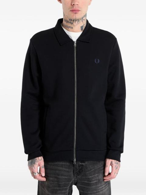 zip collared sweater