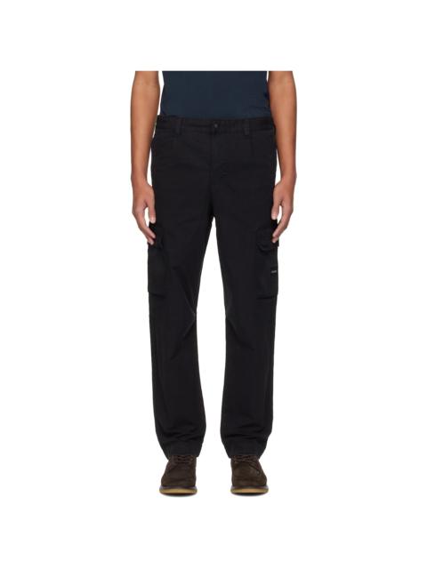 Black Cotton Cargo Pants