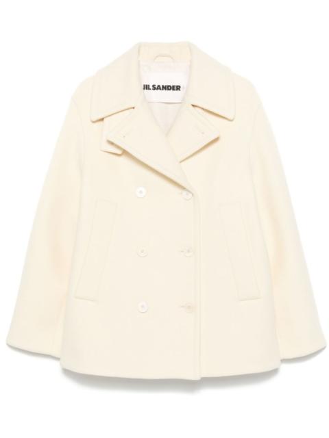 double-breasted wool peacoat