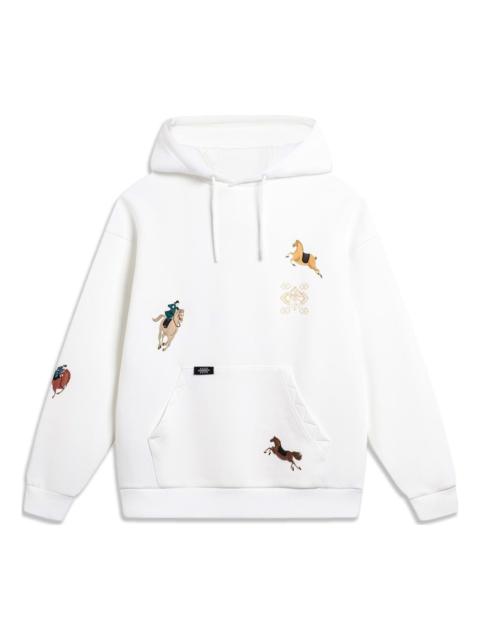 Li-Ning Chinese Culture Horse Graphic Hoodie 'White' AWDTE21-1