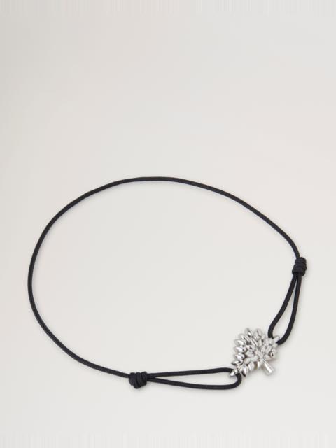 Mulberry Tree Cord Bracelet
Black Sterling Silver & Cord