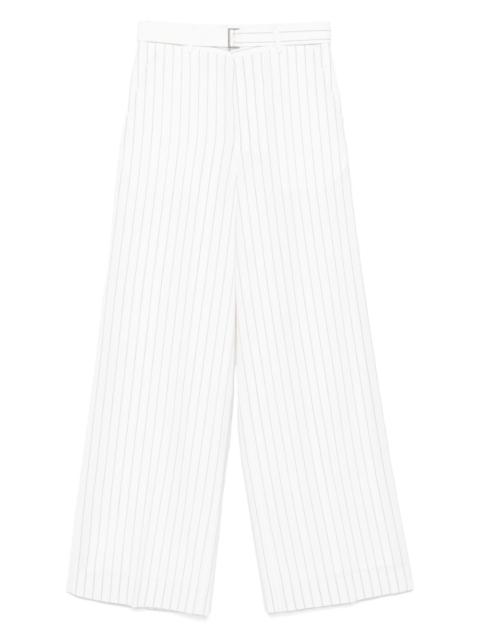 pinstripe palazzo trousers