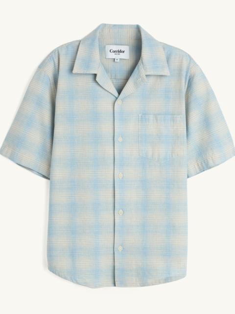LINEN PLAID SS - LIGHT BLUE