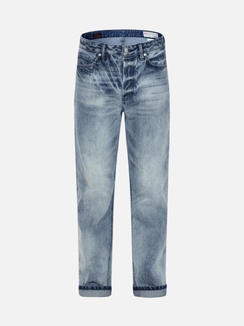 DISTRESSED DAICOCK STRAIGHT FIT WASHED JEANS
