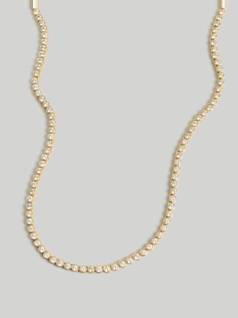 The Tennis Collection Bezel Set Crystal Necklace