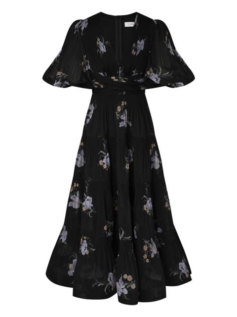 【送料&関税込】Zimmermann Black Off-shoulder Pleated Midi D ZIMMERMANN off-shoulder Pleated Midi Dress | Blue | FARFETCH BH