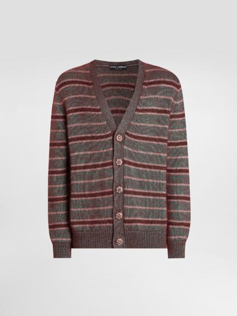 Silk and mohair cardigan