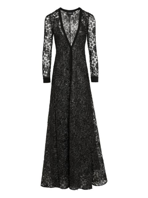 floral-embroidered maxi dress