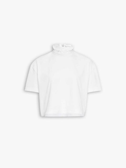 COTTON JERSEY CROPPED T-SHIRT