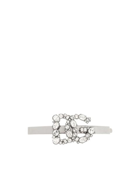 logo-embellished hair clip