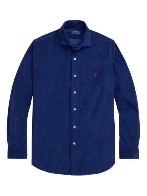 corduroy long-sleeve shirt