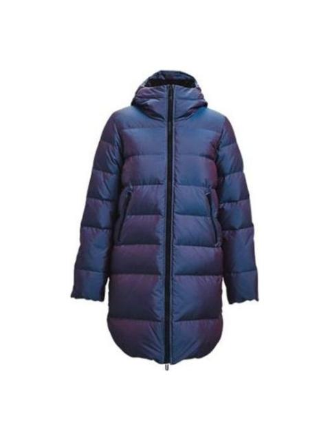(WMNS) Under Armour ColdGear Infrared Down Iridescent Parka 'Navy Blue' 1365812-422