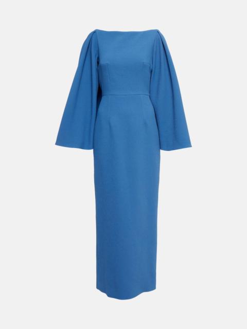 Niesha crêpe midi dress