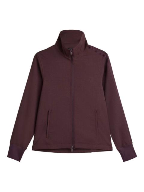 stripe-detail zip-fastening sweatshirt