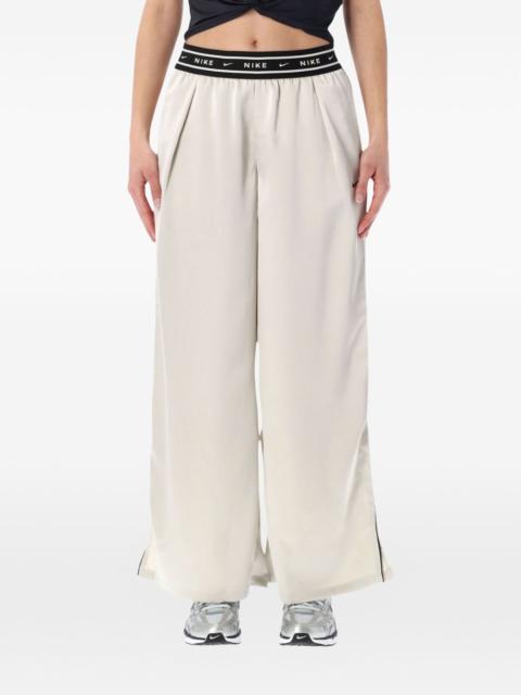 logo-embroidered trousers