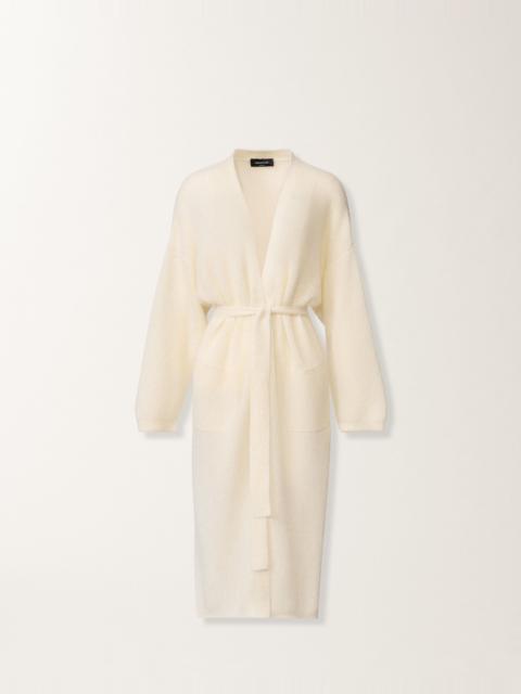 Mohair maxi cardigan with sequins