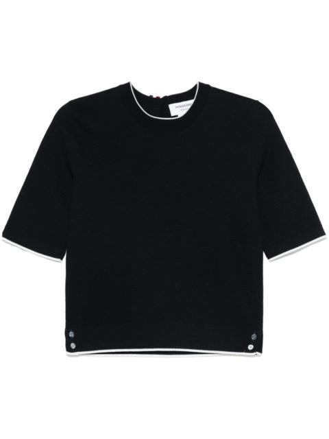 textured wool T-shirt