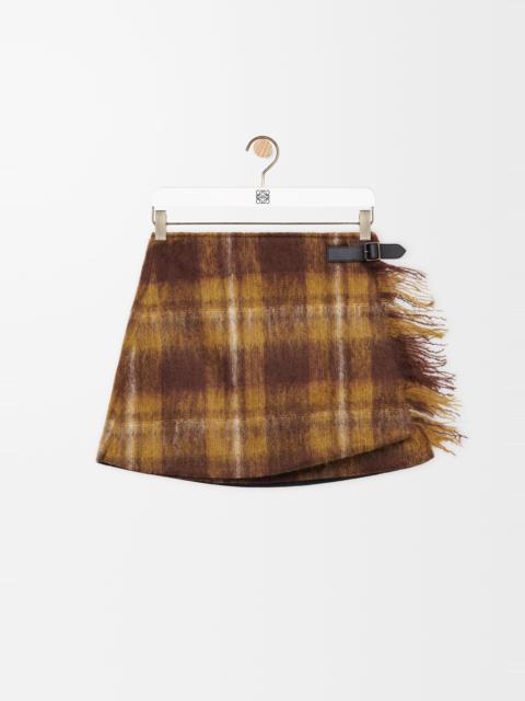 Skirt in mohair and wool blend