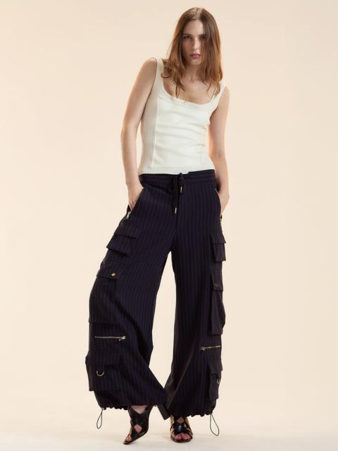 Pinstripe Cargo Pants