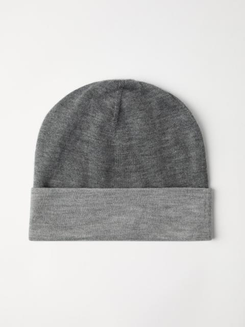 Cashmere and silk beanie