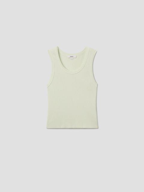 SHRUNKEN POPPY TANK IN MINT CREAM