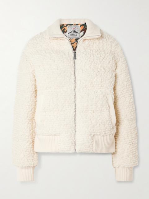 Padded Wool-bouclé Down Ski Jacket