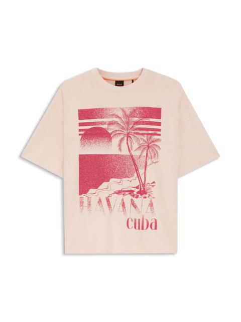 COTTON-JERSEY T-SHIRT WITH PRINTED ARTWORK