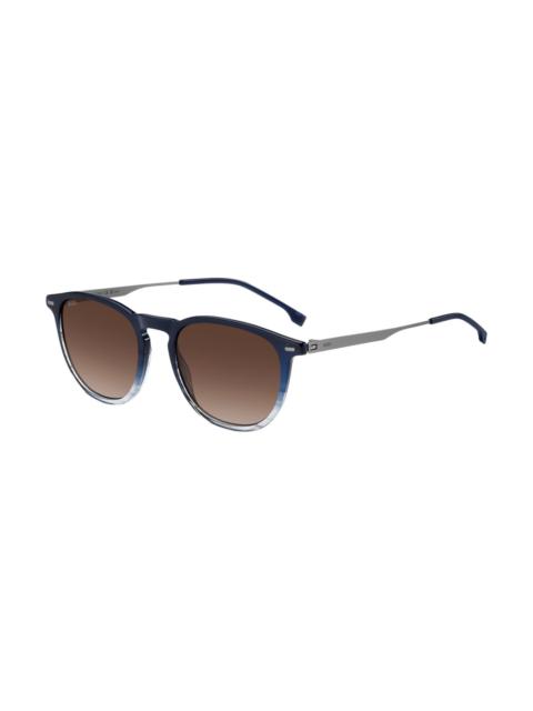 BLUE-ACETATE SUNGLASSES WITH GRADIENT EFFECT
