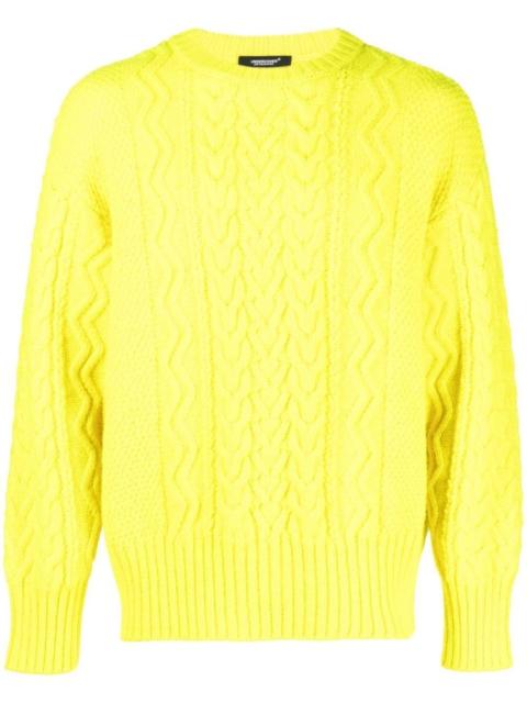 cable-knit jumper