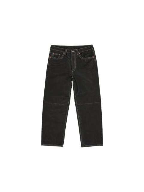 Supreme True Religion Loose Fit Leather Pant Black