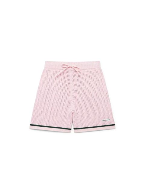 Cotton Mouliné Polo Shorts