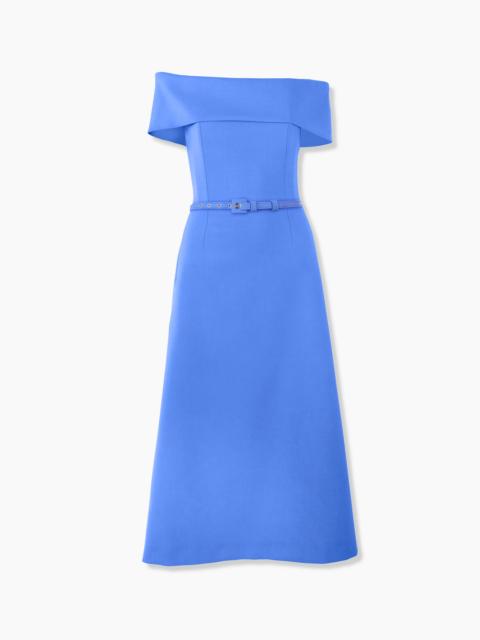 Off-Shoulder A-Line Midi Dress