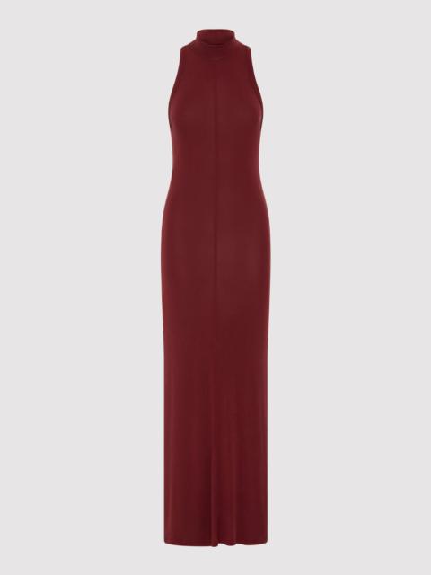 Racer Back Jersey Maxi Dress - Currant