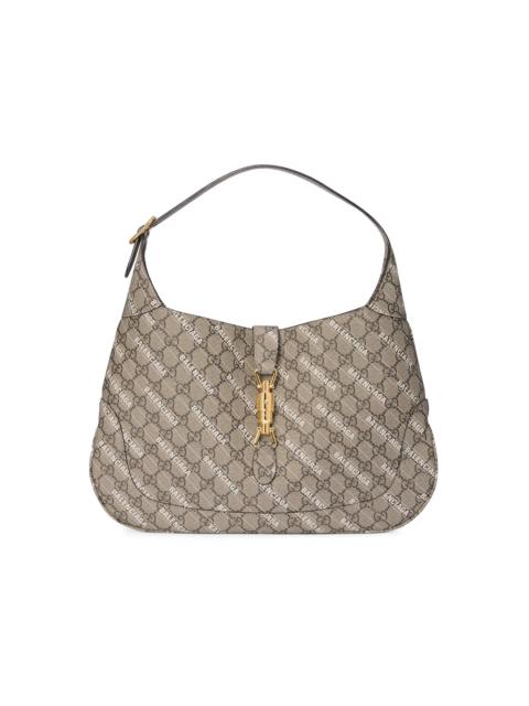 Gucci x Balenciaga The Hacker Project Medium Jackie 1961 GG Supreme Beige/Ebony/White