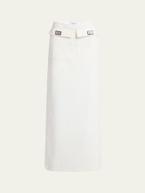 Turn-Lock Pocket Maxi Skirt