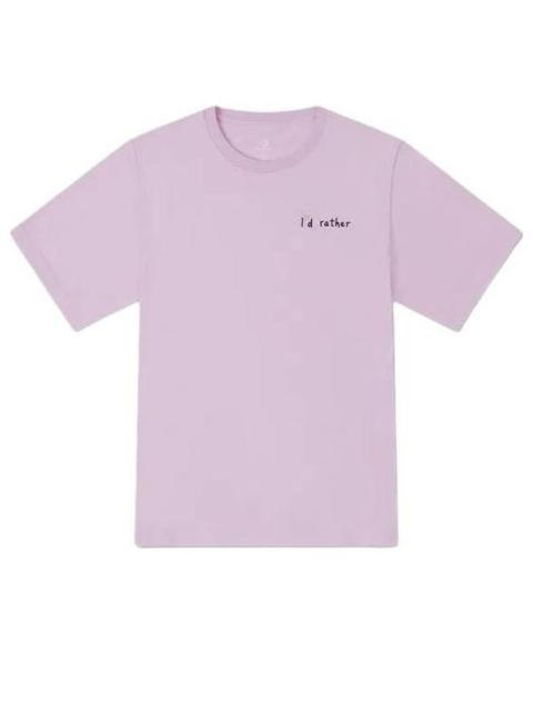 (WMNS) Converse Summer Verbiage T-Shirt 'Purple' 10027223-A02