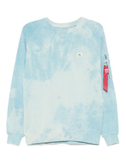 logo-appliqué dyed sweatshirt
