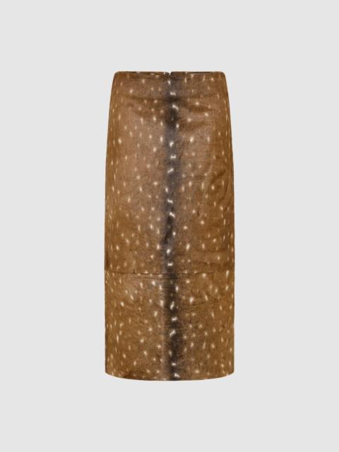 Fawn Pencil Skirt - Almond