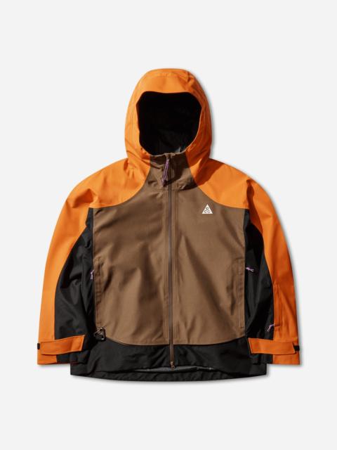 Men's ACG "Mystery Lights" Snow Jacket Safety Orange / Mosswood Brown / Black