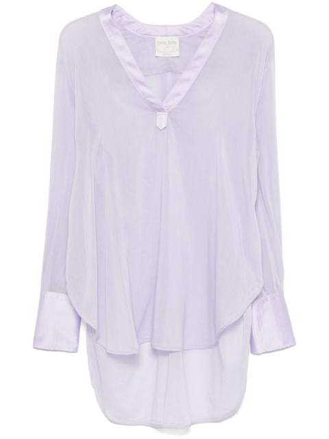 semi-sheer tunic