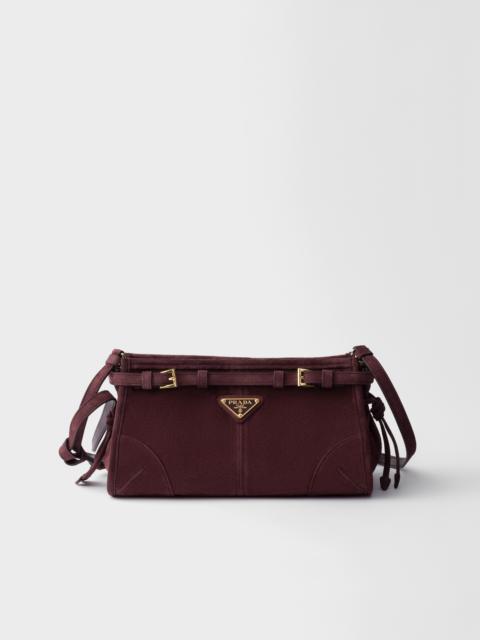 Small Prada Bonnie suede shoulder bag