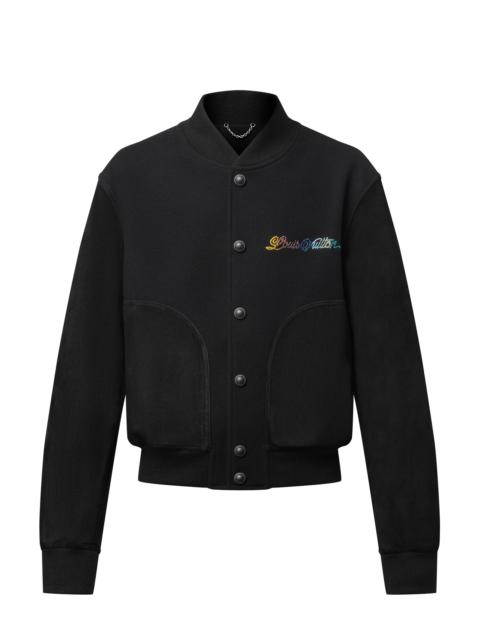 Leather Mix Varsity Blouson